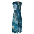 thumbnail image 5 of Lastesso Summer Beach Dresses for Women Graphic Print Sleeveless Long Maxi Dress Casual Strappy V Neck Hawaiian Luau Dress, 5 of 5