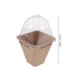 thumbnail image 2 of SEWCHICS 10Pcs Starter Pot Kit with Humidity Dome Beige PET for Home Gardening, 2 of 7