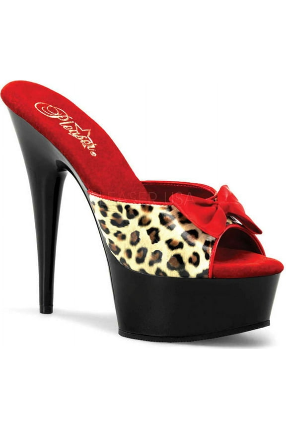 Women's Pleaser Delight 601-6 Leopard