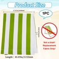 thumbnail image 2 of 1pcs Beach Sling Chair Replacement Canvas Yellow Green and White Stripes Chair Cloth 435 * 1165mm Chair Fabric Reclining Sling Replacement for Sunbathing Garden Courtyard DIY, 2 of 6