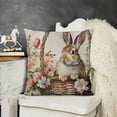 thumbnail image 2 of YINGXI Pillow Covers Pink Flowers Throw Pillow Spring Decorations for Bed Chair Sofa Couch 12x12in, 2 of 5