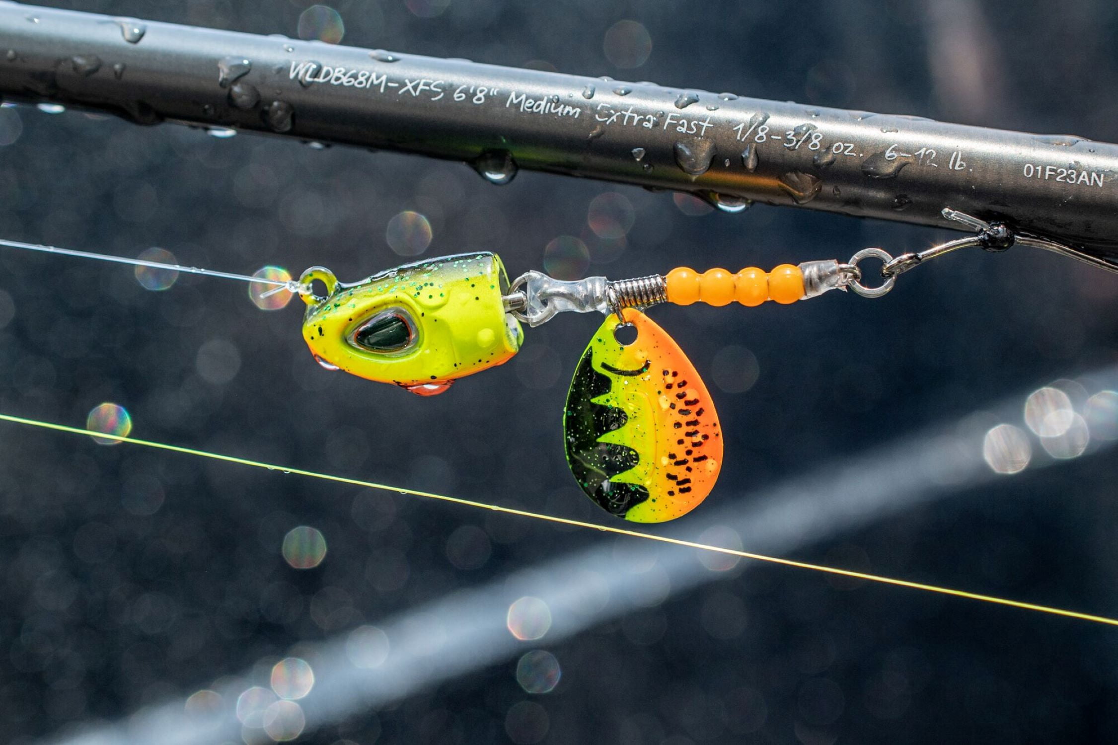 Berkley Bladed Rawler Jig, 1/0, Hot Chub