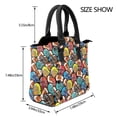 thumbnail image 2 of Lsque American Football Pattern Leather Rivet Shoulder Bag – Elegant Genuine Leather & Microfiber PU Crossbody with Detachable Adjustable Strap, 2 of 5
