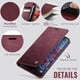 thumbnail image 4 of Funda para Samsung Galaxy S25 FE, de piel sintética, con tarjetero y bloqueo RFID, con tapa magnética, resistente a los golpes y a la suciedad, 4 of 9