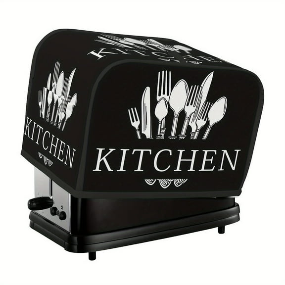 Toaster dust cover, bread machine protective cover, small appliance protective cover, 2 pieces toaster dust cover, suitable for most microwave oven covers