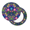 thumbnail image 2 of Disketp Roosters 1 Stool Covers Round, Super Soft Round Bar Stool Cushion Covers Seat Cushion - {sizeName}-14 inch, 2 of 7