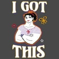 thumbnail image 2 of Junior's Encanto Luisa I Got This Motto with Butterfly Racerback Tank Top Charcoal Medium, 2 of 4