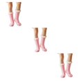 thumbnail image 4 of Sonducket Paquete de 4 medias altas hasta el muslo por encima de la rodilla, medias antideslizantes estilo pijo, calcetines hasta la rodilla para Type1 NO1, 4 of 6