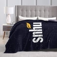 thumbnail image 4 of Southern A New Hampshire University Fleece Blanket, Very Soft Microfiber Flannel Blanket for Couch Warm and Cozy for All Seasons, Black, 4 of 6