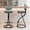 Green Gingham, variant on Round Upholstered Velvet Bar Stools Football Print Kitchen Chairs- Set of 2, Black