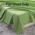 thumbnail image 3 of Lorviah 1800 Thread Count Soft Flat Sheet, Easy Care Breathable Cooling Top Sheet, Queen Size, Sage Green, 3 of 5