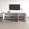 thumbnail image 5 of Skos 3D TV Stand for TVs up to 90", Modern High Gloss 77" Entertainment Center, TV Media Console with Storage Cabinets, 5 of 7