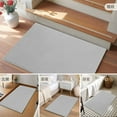 thumbnail image 6 of Grey 2x3 Door Mat Rug, Farmhouse Solid Gray Color Modern Art Non-Skid Rubber Backing Large Rectangle Rugs - Living Room Bedroom Home Office, Indoor Floor Mat Carpets Washable Rug, 6 of 9