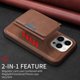 thumbnail image 5 of For iPhone 14 Pro Magnetic Case BETOPNICE Leather Phone Cover Kickstand with Detachable Card Bag - G, 5 of 5