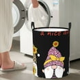 thumbnail image 4 of Lsque Have a Nice Day pattern Laundry Hamper Basket, Tall Woven Rope Hamper Basket for Clothes, Lightweight Storage Basket, Collapsible Waterproof-Small, 4 of 8