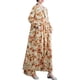 thumbnail image 1 of Vestido vintage de mujer de manga larga estampado de gran tamaño boho casual vestido de vacacio MABOTO Vestido, 1 of 7