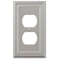 Elumina Continental 1 Duplex Wall Plate, Nickel