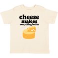 thumbnail image 3 of Inktastic Cheese Makes Everything Better Boys or Girls Toddler T-Shirt, 3 of 5