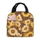 thumbnail image 1 of Easygdp Vintage Wood Grain Sunflower B Bolsa Térmica Premium - Tela Oxford Impermeable, Gran Capacidad, Bolsillo Frontal, Unisex para Trabajo, Escuela, Actividades al Aire Libre y Picnics, 1 of 8