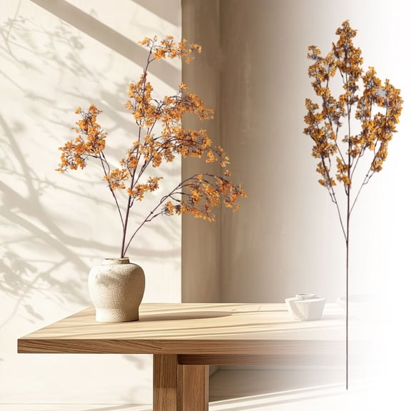 Outdoor Fall Decorations for Porch 43 Inch Faux Fall Stems Fall Table Decor for Home Kitchen Window Mantel Shelf Farmhouse Display 1 Pack
