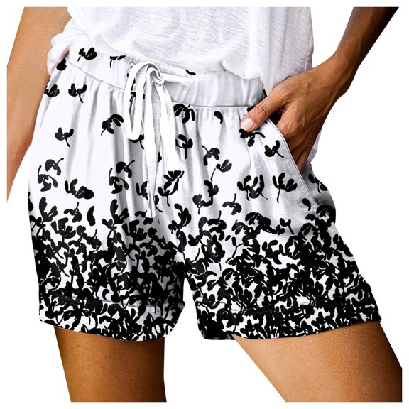 Women's High Waisted Baggy Shorts Drawstring Summer Elastic Waist Lightweight Baggy Dressy Casual Womens Jorts with Pockets S-2XL