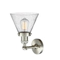 thumbnail image 3 of Innovations Lighting 201F Large Cone Large Cone 1 Light 8" Wide Semi-Flush Ceiling Fixture, 3 of 7
