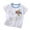 #02 White, variant on Gelikeya Boys T Shirts Short Sleeve Cartoon Car Excavator Graphic Tees Tops Casual Summer Outerwear Toddler Clothes #01 Grey, 3-9 Months