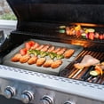 thumbnail image 4 of VEVOR Stainless Steel Griddle,36" x 22" Universal Flat Top Rectangular Plate, BBQ Charcoal/Gas Non-Stick Grill with 2 Handles and Grease Groove Grills for Camping, Tailgating and Parties, 4 of 8