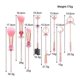 thumbnail image 2 of Sailormoon Makeup Brush Set w/Pouch - Rose Gold Cosmetic Brushes With Sailormoon Gems(MJ-155), 2 of 4