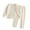#0123-Beige, variant on Cowsor Kids Lounge Set Long Sleeve Neck and Long Pants Two Piece Soft Sleepwear Outfits