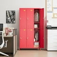 thumbnail image 4 of GangMei Metal Storage Locker Cabinet with 6 Doors, Industrial Locker for Employees, Large Steel Storage Locker Cabinet for School Office Gym Bedroom,Assembly Required, 4 of 7
