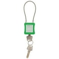 thumbnail image 4 of Steel Cable , Brass Stainless Steel Compact Heavy Duty Lockout Tagout Kit Robust 85mm Shackle  For Enterprise Management Green, 4 of 8