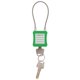 thumbnail image 5 of Candado De Cable De Acero, Candado Duradero De Bloqueo Y Etiquetado Con 2 Llaves Para Aislamiento De Apagado Industrial, 5 of 8