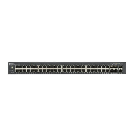 ZyXEL 48-Port GbE Smart Managed Switch, Black