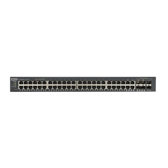 ZyXEL 48-Port GbE Smart Managed Switch, Black