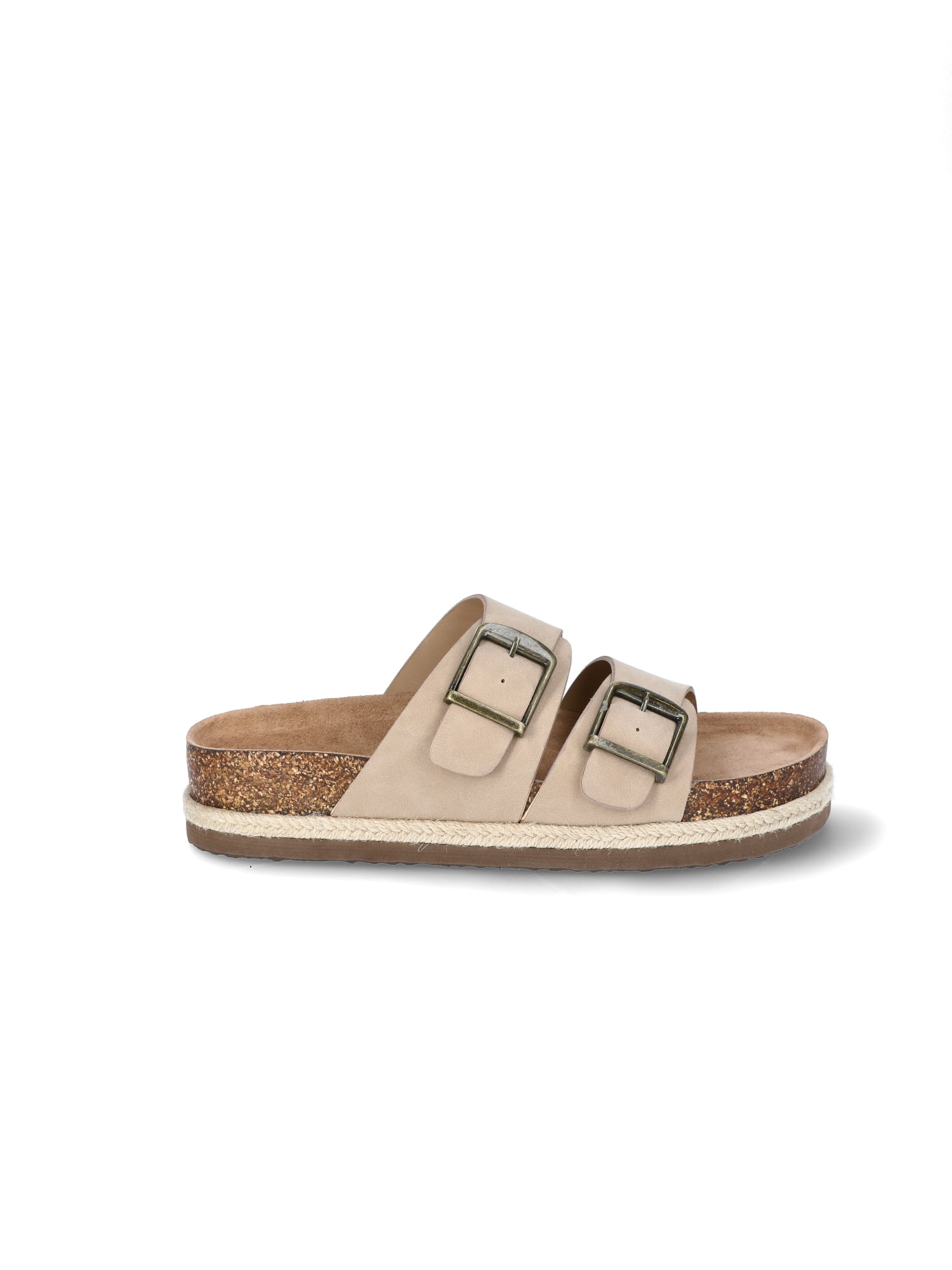 Time and Tru Women's Platform Footbed Slide Sandal