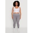 thumbnail image 2 of Womens Plus Size High Waisted Ribbed Knit Fleece Lined Leggings, 2 of 5