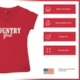 thumbnail image 6 of Country Girl Logo Women's V-Neck T-shirt Western Rodeo Style Southern Pride Cowgirl Rustic Feminine Farm Life Ranch Tee, 6 of 7