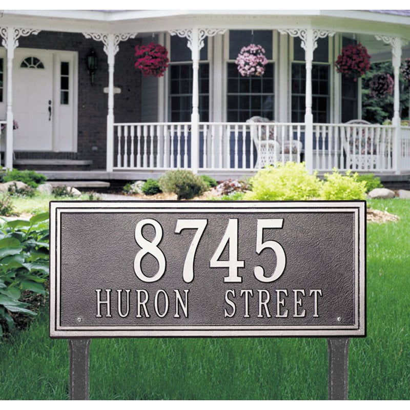 Whitehall 2line Lawn Plaque