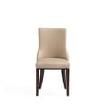 thumbnail image 5 of Manhattan Comfort Shubert 19.75" Faux Leather Dining Chair in Tan (Set of 2), 5 of 10