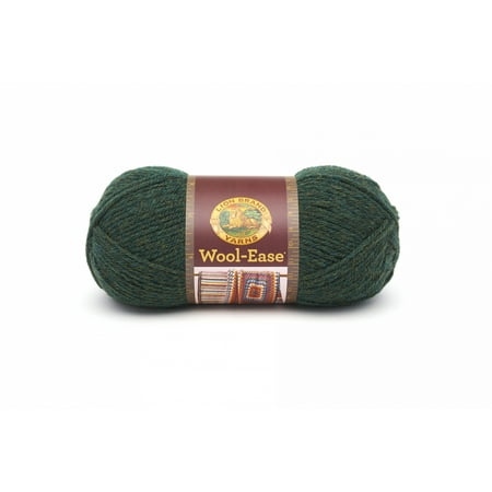 UPC: 0023032621807 | Lion Brand Yarn Wool Ease Forest Green Heather 620-180 Classic Wool Yarn