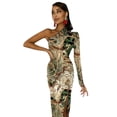 thumbnail image 5 of Robe Maxi Rétro Chaînes une Épaule Imprimé Léopard Robe Moulante de Soirée Robe d'Été Sexy Vestido Personnalisé pour Femmes, 5 of 5