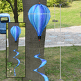 thumbnail image 2 of Hanging Hot Air Balloon Wind Spinners Rainbow Windsock Rainbow Hot Air Balloon Hot Air Balloon Wind Blue PVC, 2 of 6