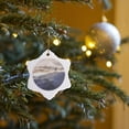 thumbnail image 7 of 3drose, Christian Cross on Mountain - Snow Covered Mountain Range and Cross, 3 inch Snowflake Porcelain Ornament, 7 of 7