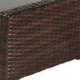 thumbnail image 6 of 4-Piece Outdoor Sectional Sofa Set, PE Rattan Conversation Set with Arm Chairs, Tea Table and Cushions, All-Weather Cushioned Sofa Furniture Set for Backyard, Patio, Porch, Garden, Poolside, K3029, 6 of 9
