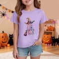 thumbnail image 2 of KPVEVIQ Toddler Halloween Shirt Kid Cute Witch Broomstick Tees Boys Girls Halloween Tops Clothes, 2 of 5