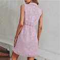thumbnail image 4 of Ropa de mujer, vestido camisero sin mangas, vestido camisero sin mangas con estampado floral para mujer, vestido camisero de alto rendimiento, 4 of 6