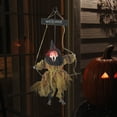 thumbnail image 2 of Moocorvic Halloween Hanging Ghost Decoration Pendant Glowing Ghost Called Witch Hanging Ghost Horror Skull Ghost Tricky Scary Props, 2 of 6