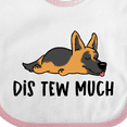thumbnail image 4 of Inktastic Napping Dis Tew Much German Shepherd Boys or Girls Baby Bib, 4 of 4