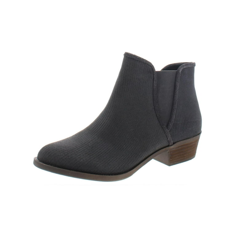 Kensie Womens Gerona Canvas Fashion Chelsea Boots Gray 7.5 Medium
